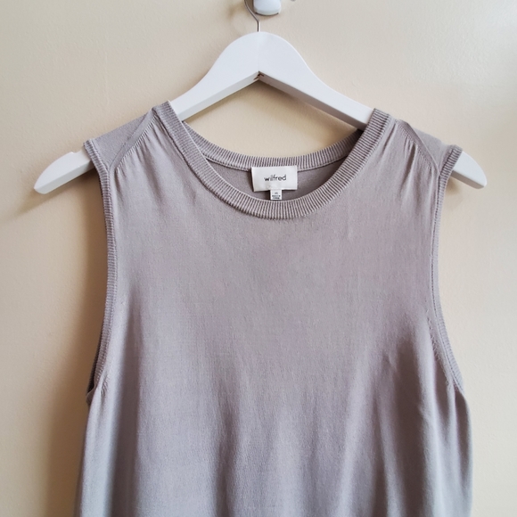 Wilfred gray lightweight sleeveless sweater Xsmall - Picture 5 of 8